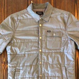 Brixton Grey insulated button up shirt jacket